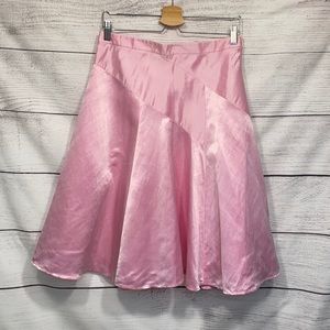 Gently used women's pink cocktail party flare skirt Banana Republic 8